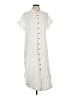 Unbranded 100% Polyester White Casual Dress Size L - photo 1