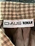 Chaus Houndstooth Brown Tan Wool Skirt Size 1X (estimated) - photo 4