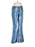 S.O.N.G. 100% Cotton Chevron-herringbone Blue Jeans Size 9 - photo 1