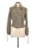 Per Se By Carlisle Chevron-herringbone Gold Tan Jacket Size 10 - photo 1