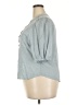 Democracy Blue 3/4 Sleeve Button-Down Shirt Size 2X - photo 5