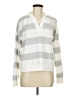 Cable & Gauge White Silver Pullover Sweater Size M - photo 1
