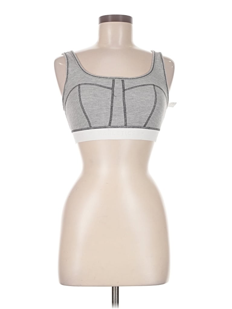 Pre-owned Fabletics Sports Bra In Silver