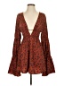 WeWoreWhat Brown Long Sleeve Blouse Size XS - photo 1