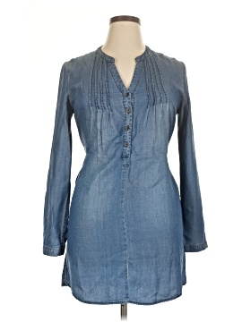 love tree denim dress Love Tree Women's Sleeveless Crewneck Button Down Denim Mini Dress Dark Blue-Small at Amazon Women's Clothing store