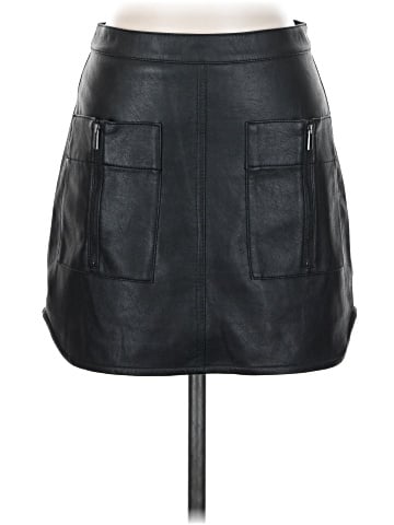 BCBGMAXAZRIA Faux Leather Skirt (view 1)