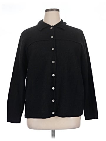 Karen Scott Wool Cardigan (view 1)
