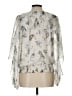 Joie 100% Silk Ivory 3/4 Sleeve Silk Top Size L - photo 2