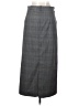 Zara Plaid Stripes Gray Formal Skirt Size XS - photo 2