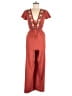 Nasty Gal Inc. 100% Polyester Red Jumpsuit Size 6 - photo 1