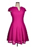 Julia Jordan 100% Polyester Solid Pink Cocktail Dress Size 14 - photo 1