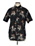 O'Neill Tropical Black Short Sleeve Blouse Size S - photo 1