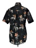 O'Neill Tropical Black Short Sleeve Blouse Size S - photo 2