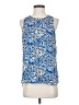 Saint Tropez West 100% Polyester Blue Sleeveless Blouse Size S - photo 1