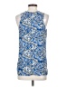 Saint Tropez West 100% Polyester Blue Sleeveless Blouse Size S - photo 2
