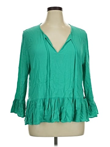 DKNY Jeans 3/4 Sleeve Blouse (view 1)