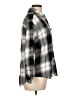 Old Navy 100% Cotton Plaid Black Long Sleeve Button-Down Shirt Size L - photo 4