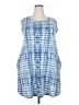 LUMINARY Tie-dye Blue Casual Dress Size 2X - photo 1