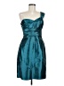 Wtoo Solid Teal Cocktail Dress Size 8 - photo 1