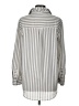 a.n.a. A New Approach 100% Polyester Stripes Silver Long Sleeve Blouse Size L - photo 2