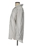 a.n.a. A New Approach 100% Polyester Stripes Silver Long Sleeve Blouse Size L - photo 5