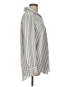 a.n.a. A New Approach 100% Polyester Stripes Silver Long Sleeve Blouse Size L - photo 4