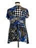 Brittany Black Blue Short Sleeve Top Size XL - photo 2