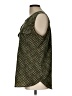 Croft & Barrow 100% Polyester Green Sleeveless Blouse Size L - photo 5