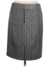 MICHAEL Michael Kors Chevron-herringbone Gray Formal Skirt Size 8 - photo 2