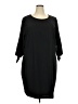 CeCe Solid Black Casual Dress Size 22 - photo 1