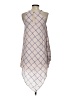 Eclair 100% Polyester Argyle Ivory Sleeveless Blouse Size XS - photo 2