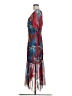 Walter Baker 100% Polyester Tie-dye Blue Cocktail Dress Size 8 - photo 5