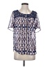Daniel Rainn 100% Polyester Blue Short Sleeve Blouse Size S - photo 1