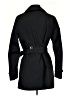 Fashion Bug 100% Polyester Black Trenchcoat Size S - photo 2