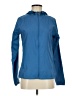 Asics 100% Polyester Solid Blue Jacket Size S - photo 1