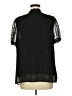 Unbranded 100% Polyester Black Short Sleeve Blouse Size M - photo 2