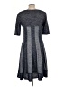 Connected Apparel 100% Polyester Chevron-herringbone Gray Casual Dress Size 12 - photo 2
