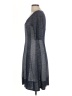 Connected Apparel 100% Polyester Chevron-herringbone Gray Casual Dress Size 12 - photo 5