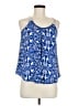 Rewind Blue Sleeveless Blouse Size M - photo 1