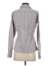 Unbranded 100% Polyester Houndstooth Gray Long Sleeve Blouse Size S (estimated) - photo 2