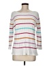 Tyler Boe 100% Cotton Stripes White Pullover Sweater Size M - photo 1