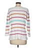Tyler Boe 100% Cotton Stripes White Pullover Sweater Size M - photo 2
