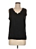 Unbranded 100% Polyester Black Sleeveless Blouse Size M - photo 1