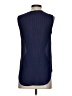 Theory 100% Silk Solid Blue Sleeveless Silk Top Size S - photo 2