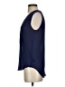 Theory 100% Silk Solid Blue Sleeveless Silk Top Size S - photo 5