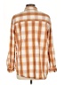 Universal Thread Checkered-gingham Orange Long Sleeve Button-Down Shirt Size L - photo 2