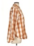 Universal Thread Checkered-gingham Orange Long Sleeve Button-Down Shirt Size L - photo 4