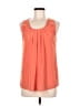 Neiman Marcus 100% Polyester Orange Sleeveless Blouse Size M - photo 1