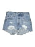Levi's 100% Cotton Blue Denim Shorts Size 25 waist - photo 1