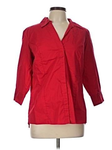 Riders by Lee 3/4 Sleeve Button-Down Shirt (view 1)